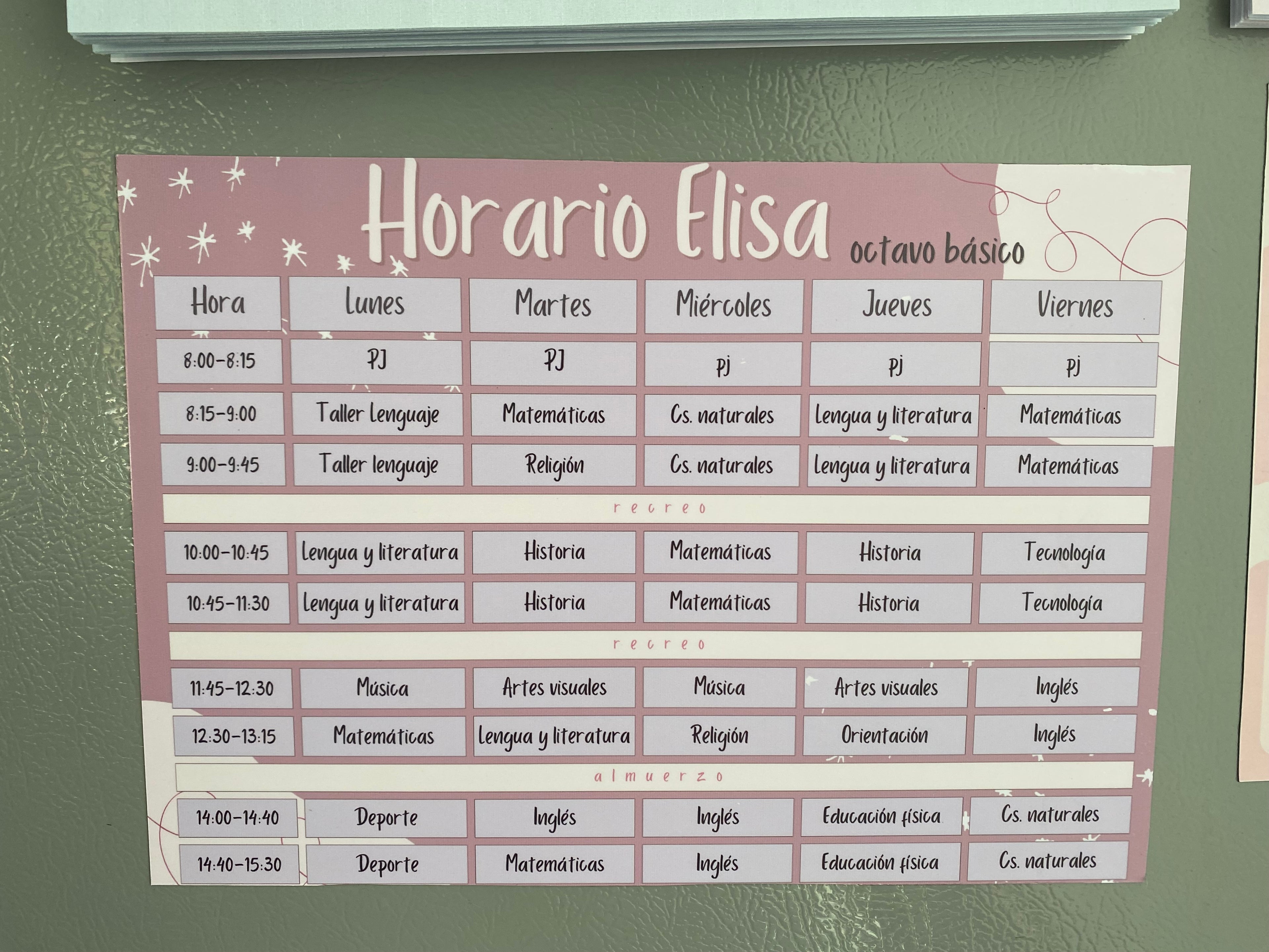 Horarios Escolares